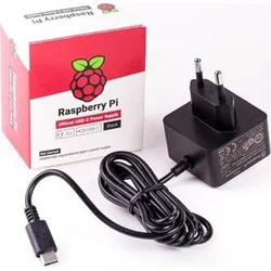 Raspberry Pi napájecí adaptér USB-C 3A pro Rpi 4, černá