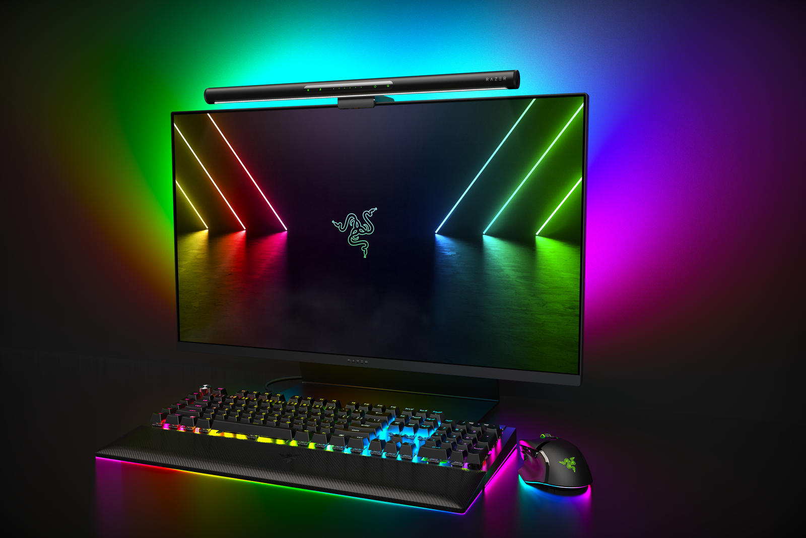 Razer Aether, svetlo monitora