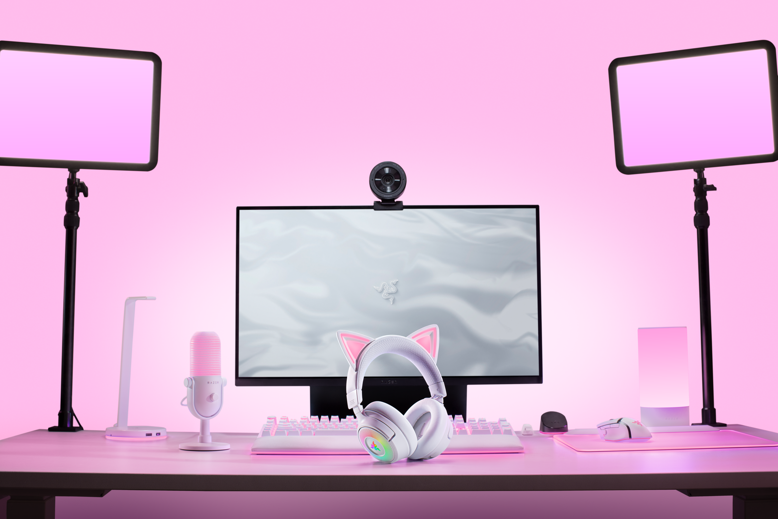 Razer Kraken Kitty V3 Pro - biely