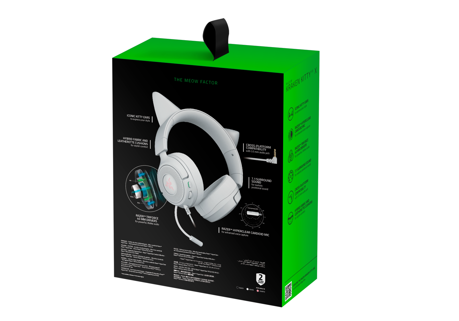 Razer Kraken Kitty V3 X - White