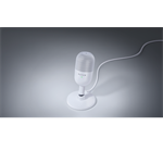 Razer SEIRÉN V3 MINI White Ultra-Compact USB Microphone with Tap-to-Mute