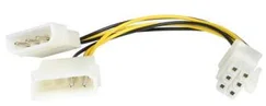 Redukce napájecí 5.25" Molex - 6 pin pro PCI-E grafické karty