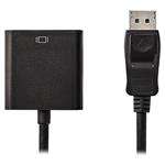 Redukčný kábel NEDIS DisplayPort/ zástrčka DisplayPort - zásuvka VGA/ čierna/ 20 cm
