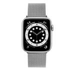 Remienok Fixed Mesh Strap zo sieťoviny z nehrdzavejúcej ocele pre Apple Watch 42/44/45 mm, strieborný