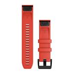 Remienok Garmin QuickFit 22 mm, červený s čiernou prackou z nehrdzavejúcej ocele