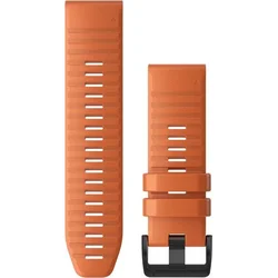Remienok Garmin QuickFit 26 mm, silikónový, oranžový, čierna pracka