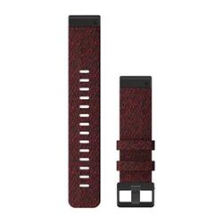 Řemínek QuickFit 22 mm, nylonový, červený, černá přezka