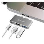 Replikátor portov CANYON DS-1, 3v1, pre Apple Macbook s Thunderbolt 3 (USB-C 100 W)