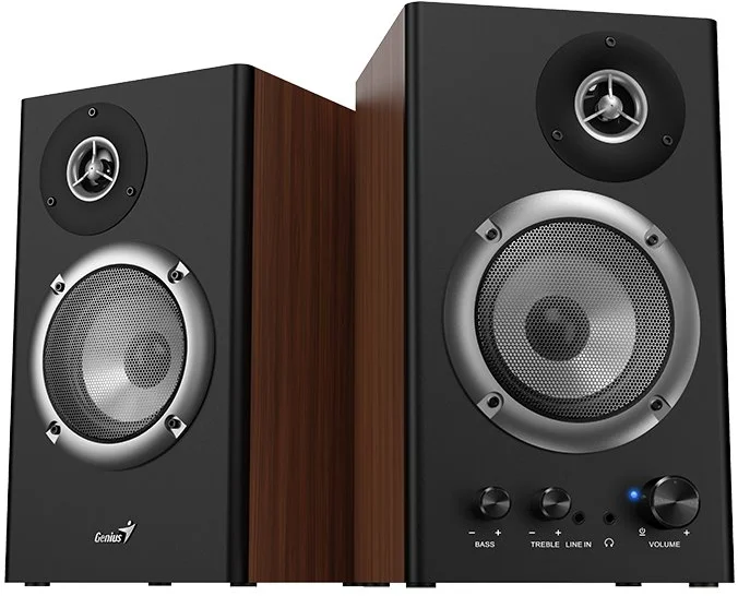 Reproduktory Genius SP-HF1200B, 2.0/36W, drevené