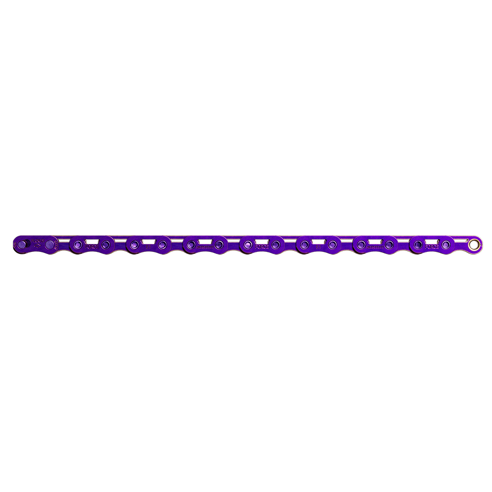 Řetěz SRAM FORCE E1 Flattop, Purple, 126čl., se spojkou PowerLock - 12/13 rychlostní