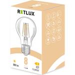 Retlux RFL 402 Filament A60 E27 LED žiarovka 8W