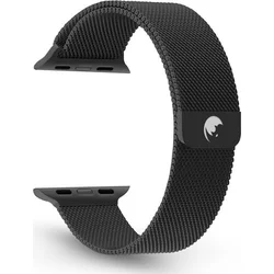 RhinoTech ocelový řemínek milánský tah pro Apple Watch 38 / 40 / 41mm černý