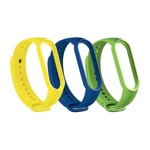 RhinoTech remienky pre Xiaomi Mi Band 6 (3-pack dark blue, yellow, green)