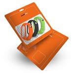 Rhinotech remienok pre Xiaomi Mi Band 7, (3-pack), čierna / oranžová / zelená