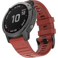 RhinoTech řemínek pro Garmin QuickFit silikonový outdoor 26mm červený
