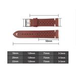 RhinoTech univerzální řemínek Genuine Leather Quick Release 18mm růžový