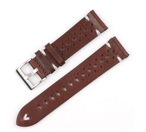RhinoTech univerzální řemínek Genuine Leather Quick Release 20mm hnědý