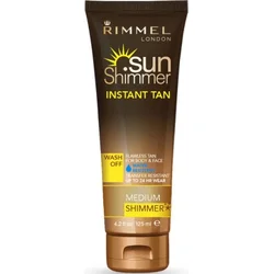 Rimmel Sun Shimmer Instant Tan bronzer na opalování 125 ml Pro ženy  Medium Shimmer