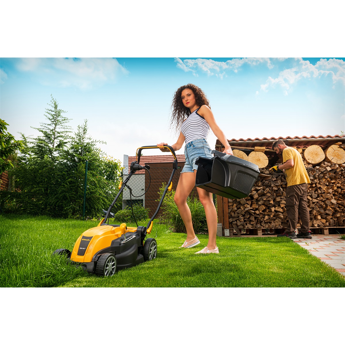 Riwall PRO Elektrická rotačná kosačka bez pohonu REM 3817