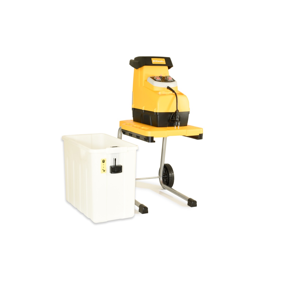 Riwall PRO Elektrický drvič konárov s priehľadným zásobníkom RES 3044 B
