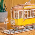 RoboTime 3D dřevěná skládačka Historická tramvaj