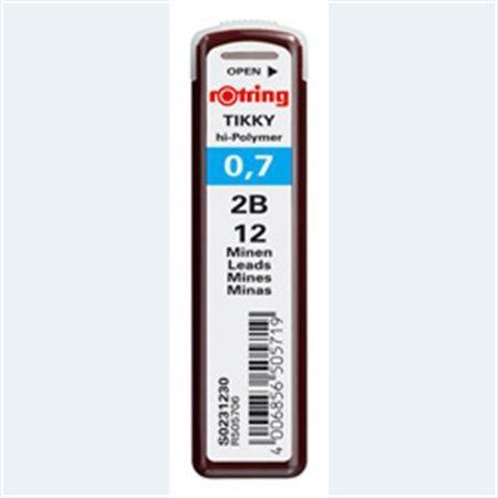 ROTRING Grafitová farba, 2B, 0,7 mm