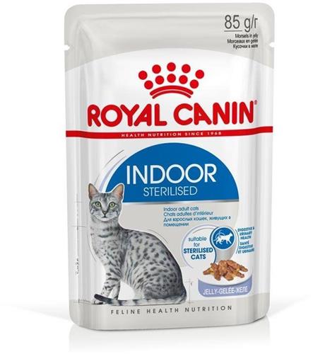 ROYAL CANIN Indoor Sterilised, kapsičky želé pro kastrované kočky 12x85g