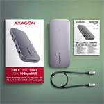 Rozbočovač AXAGON HMC-12GM2 USB-C 10Gbps GEN2COMBO 12v1