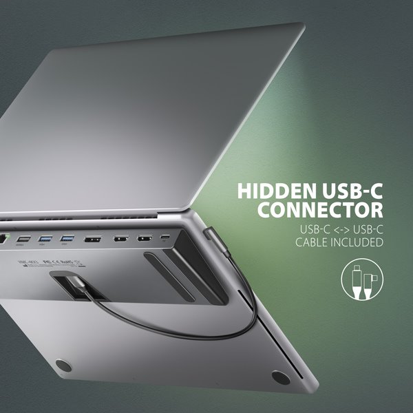 Rozbočovač AXAGON HMC-4KX3 USB 5Gbps, 3x USB-A, 2x HDMI, DP