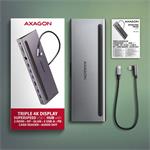 Rozbočovač AXAGON HMC-4KX3 USB 5Gbps, 3x USB-A, 2x HDMI, DP