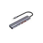 Rozbočovač CANYON DS-17 6v1 4k USB-C sivý