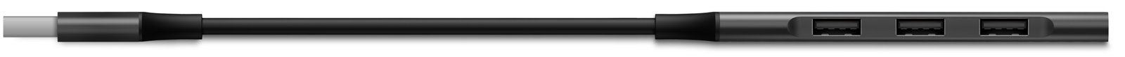 Rozbočovač Connect IT USB-A, (1xUSB-A 3.0, 3xUSB-A 2.0), externý, antracitová