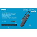 Rozbočovač Rapoo UCH-4001 USB-C na USB-A