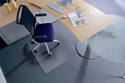 RS OFFICE Roll-o-Grip, na tvrdé podlahové krytiny, tvar E, 75x120 cm