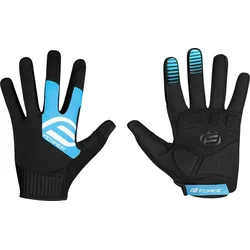 Rukavice FORCE MTB POWER, čierno-modré veľkosť XS