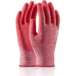 Rukavice pracovní máčené NATURE TOUCH, velikost 6, růžové