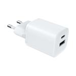 Rýchla nabíjačka Solight USB-C + USB-A GaN 33W PD