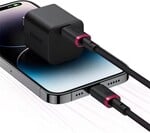 Rýchlonabíjací kábel Baseus Dura USB-C/Lightning 1 m, 20 W, čierno-červený