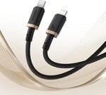 Rýchlonabíjací kábel Baseus Dura USB-C/Lightning 1 m, 20 W, čierno-zlatý