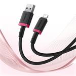 Rýchlonabíjací kábel Baseus Dura USB/Lightning 2 m 2,4 A červený/čierny