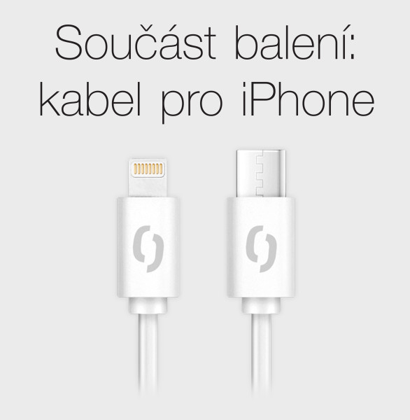 Rýchlonabíjačka ALIGATOR GaN, PD 33 W, kábel USB-C/Lightning, biela