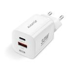 Rýchlonabíjačka ALIGATOR GaN, PD 33 W, kábel USB-C/USB-C, biela