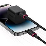 Rychlonabíjecí kabel Baseus Dura USB-C/Lightning 1m 20W černo červený