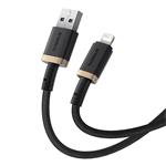 Rychlonabíjecí kabel Baseus Dura USB/Lightning 2m 2.4A černo zlatý