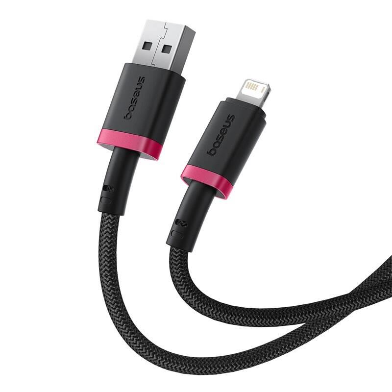 Rychlonabíjecí kabel Baseus Dura USB/Lightning 2m 2.4A červeno černý