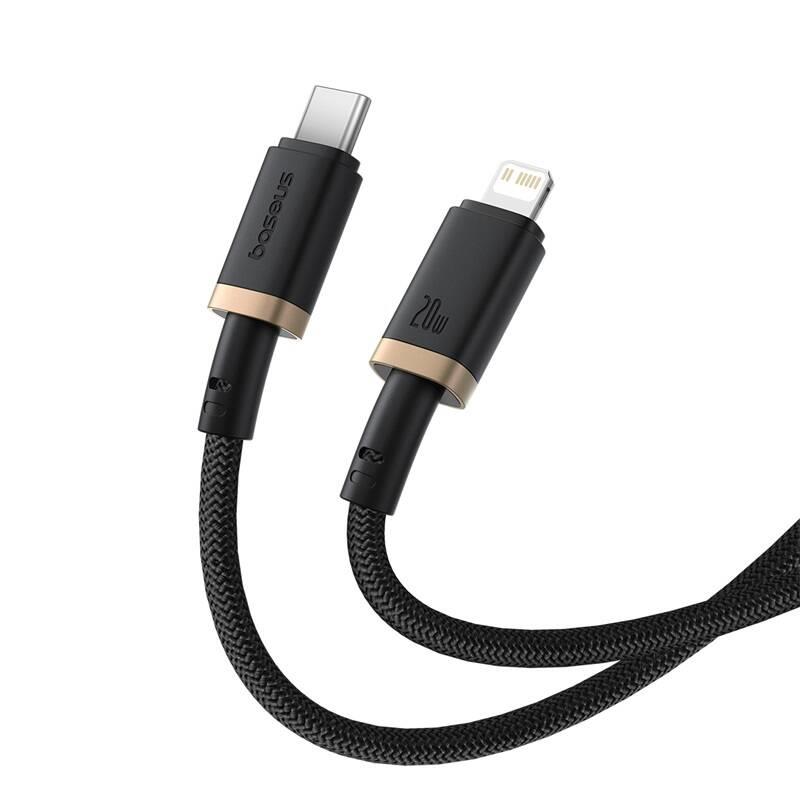 Rychlonabíjecí kabel Baseus Dura USB/Lightning 2m 20W černo zlatý