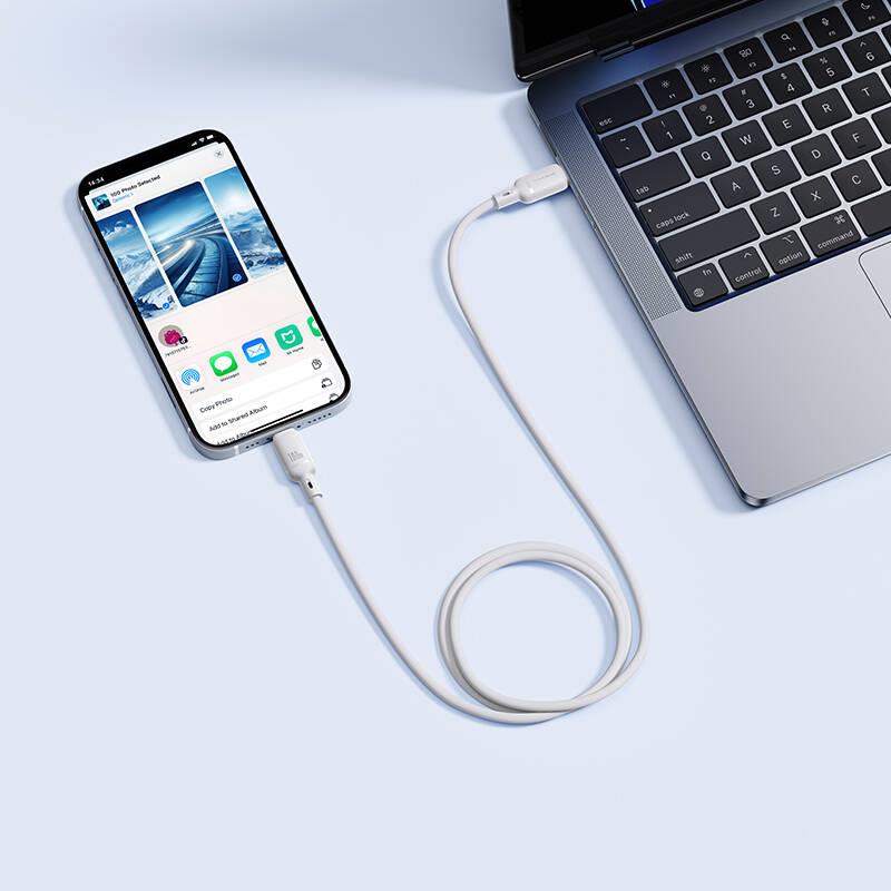 Rychlonabíjecí kabel Baseus Silky USB-C/USB-C 1m 100W bílý