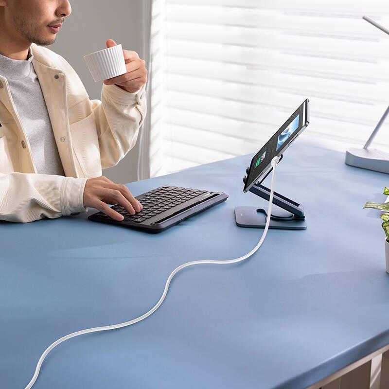 Rychlonabíjecí kabel Baseus Silky USB/USB-C 1m 100W bílý