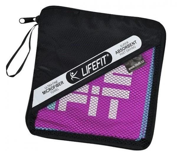 Rýchloschnúci uterák z mikrovlákna LifeFit 70x140 cm, fialový