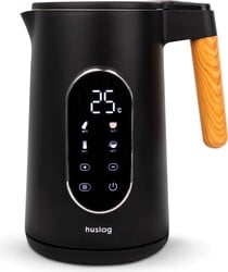 Rýchlovarná kanvica Huslog 1,7 l, nerezová, čierna